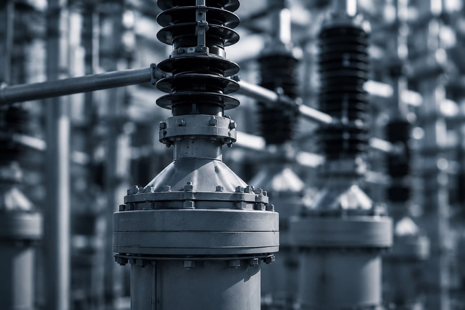 Yüksek gerilim izolatörleri — enerji altyapısı, kurumsal header